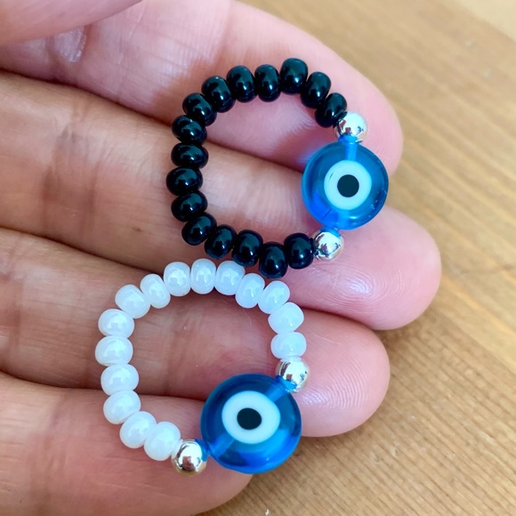Evil Eye Stacking Rings - Picture 5 of 6